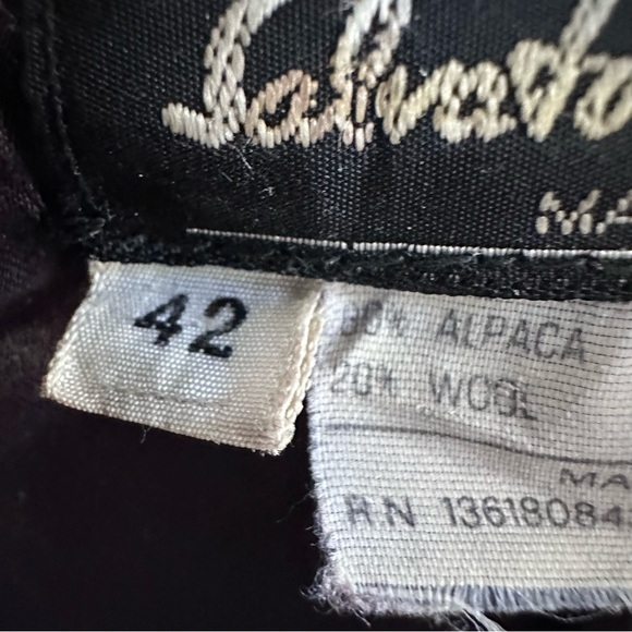 Salvatore Ferragamo Alpaca Wool Long Blazer Coat Made in Italy IT 42 US Size S - Picture 4 of 15